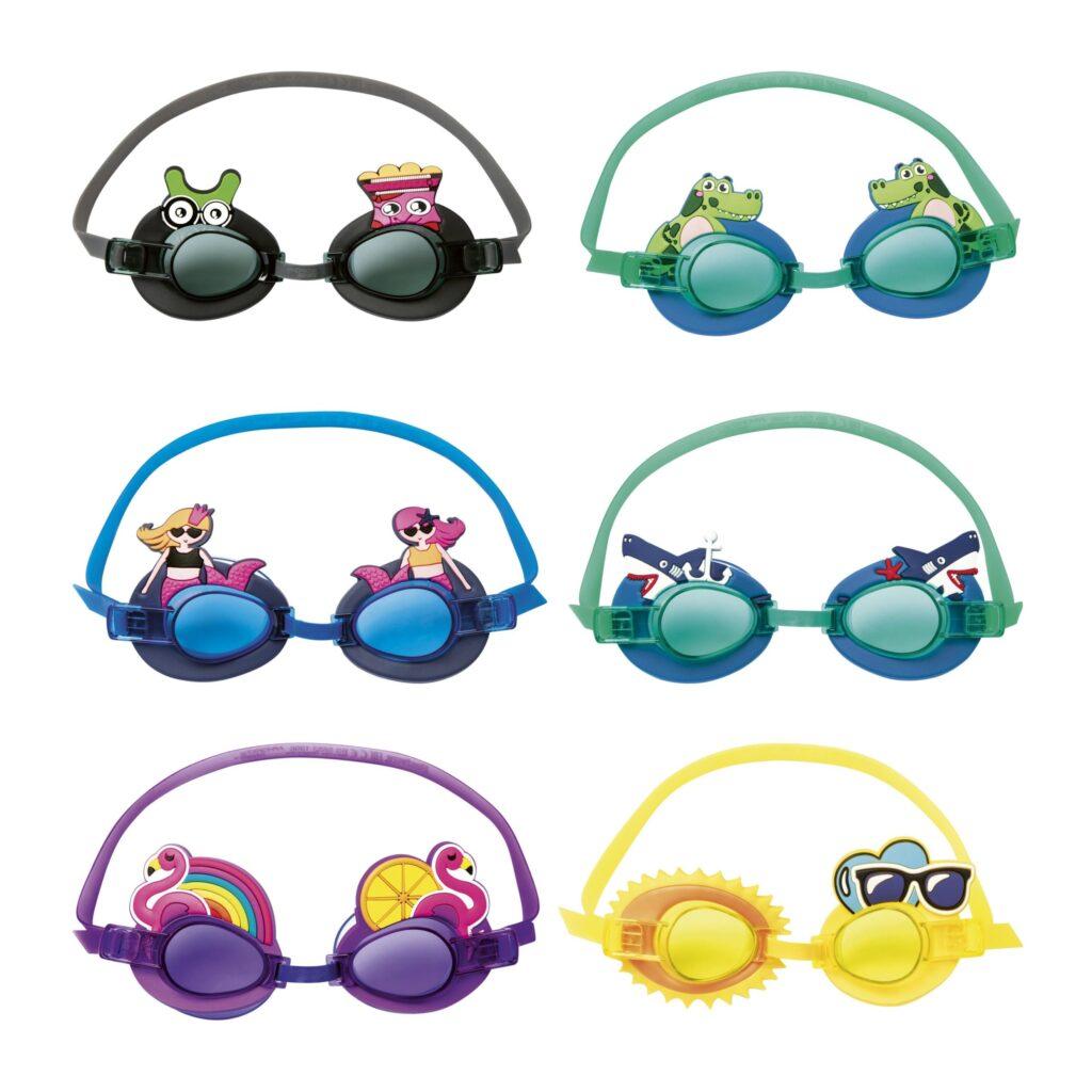 Hydro Swim 3+ Child Character Goggles 6 Assorted Colours
