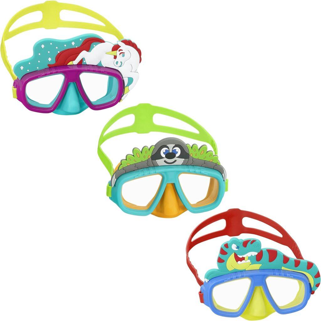 Hydro Swim 3+ Child Scuba Lil Animal Mask 3 Assorted Colours