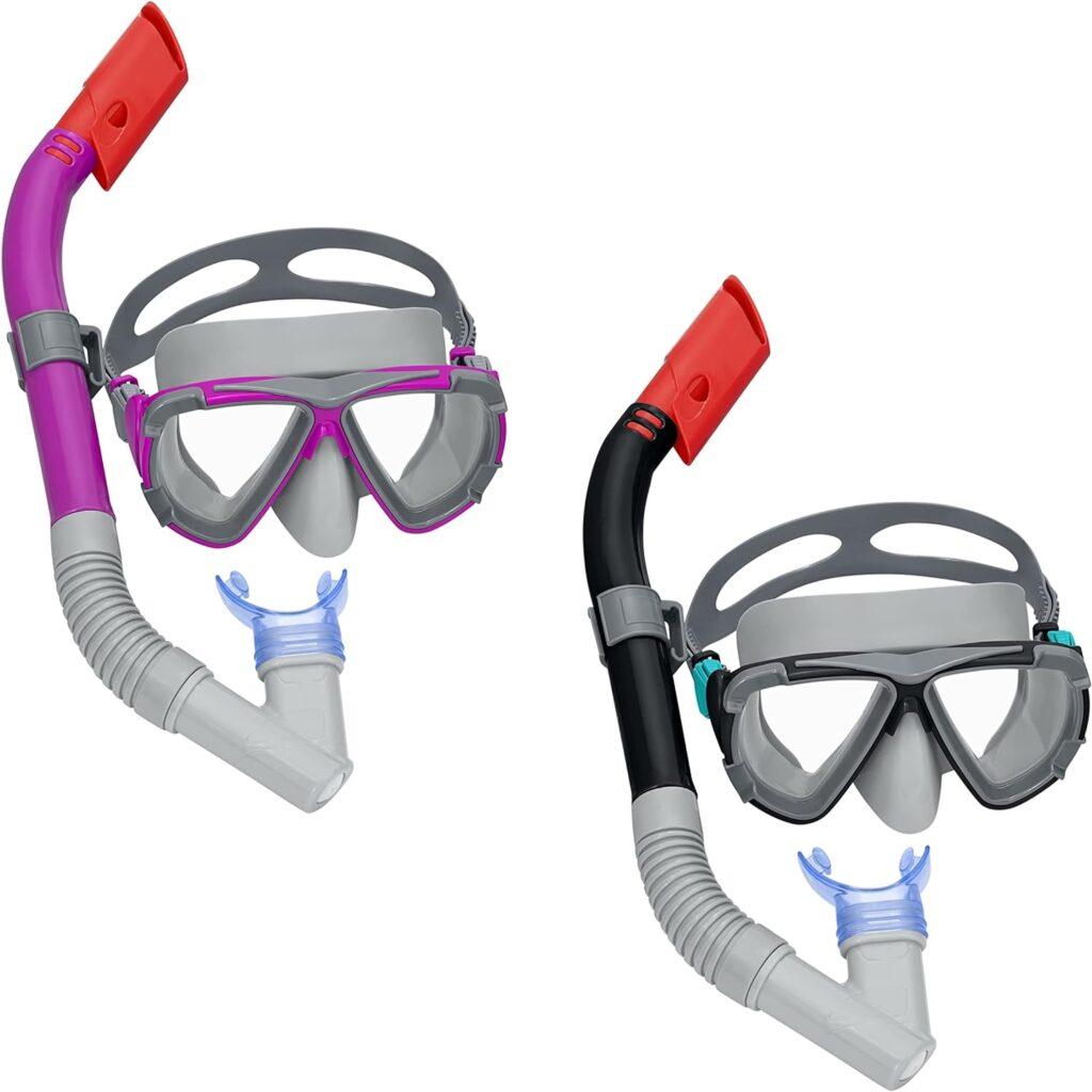 Hydro Swim 7+ Youth Sparkling Sea Scuba Snorkel & Mask Set 2 Assorted Colours