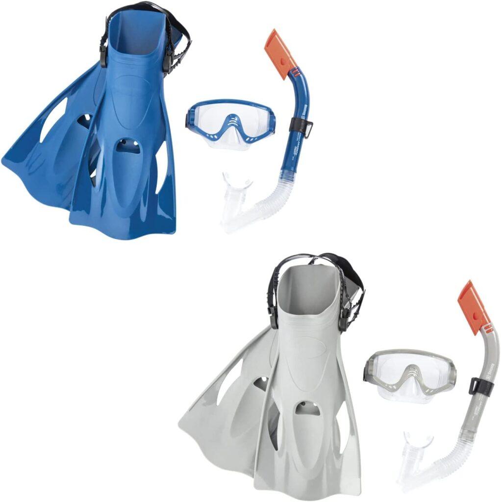 Hydro Swim 14+ Adult Freestyle Snorkel Set Size: 8-12 2 Assorted Colours