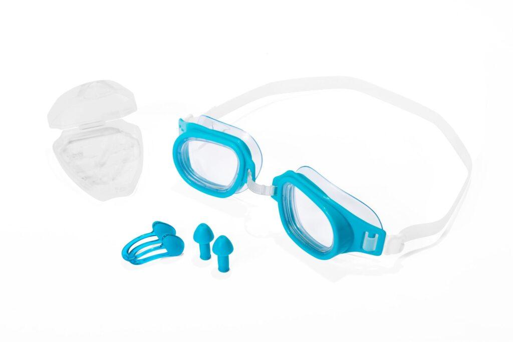 Hydro Swim Protector Set Goggles with Nose Clip & Ear Plugs