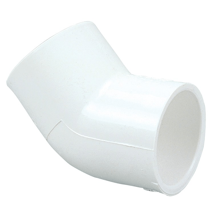 1-1/2" PVC 45 Degree Elbow Slip X Slip