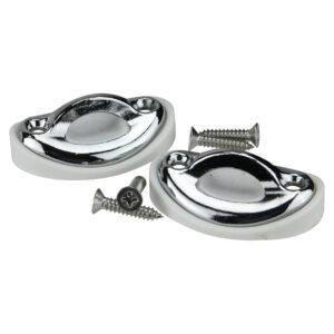 Stainless Steel Wall Anchor with Rubber Pad - 2 Pack