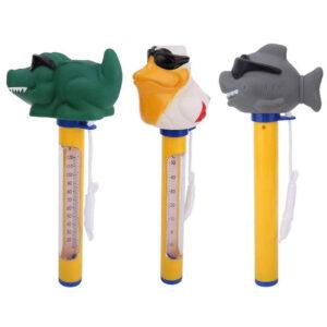 Cool Floating Animal 9.25" Thermometers - Shark, Alligator, Pelican