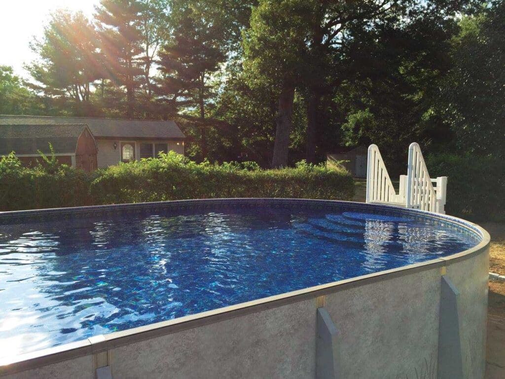 Oval On Ground Pool Semi In ground